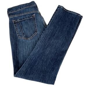 Old Navy The Sweetheart Denim Blue Jeans Front Pintuck Seams 12 Regular